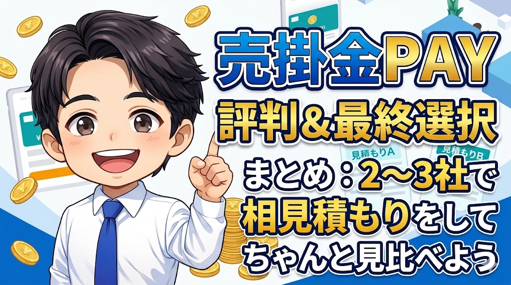 まとめ：売掛金PAYの評判を踏まえた最終的な選択