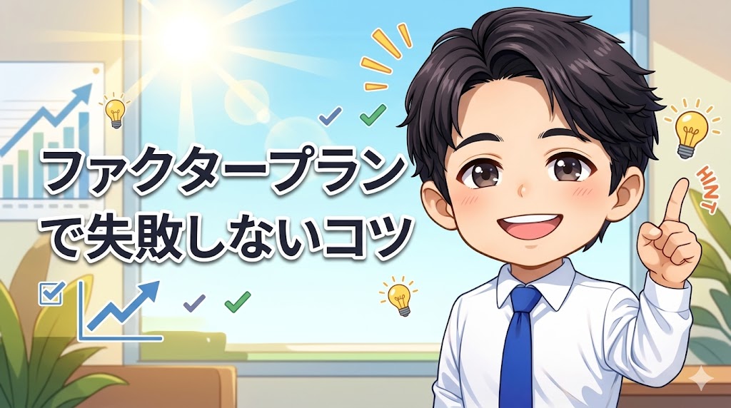 ファクタープランで失敗しないコツ