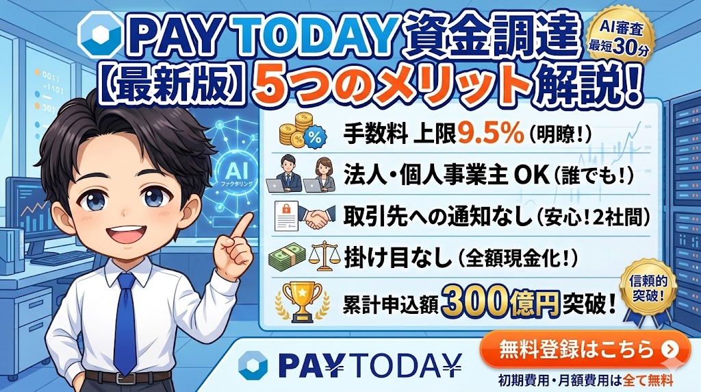PAYTODAYのメリット5つ｜こんな人に向いている