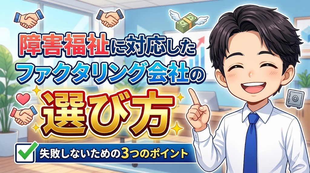 障害福祉に対応したファクタリング会社の選び方