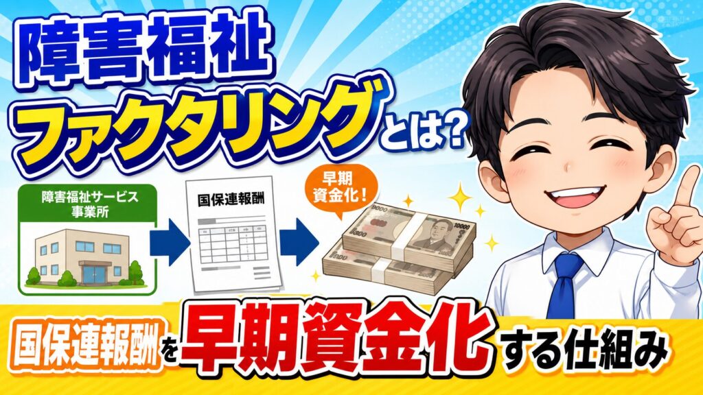障害福祉ファクタリングとは？国保連報酬を早期資金化する仕組み
