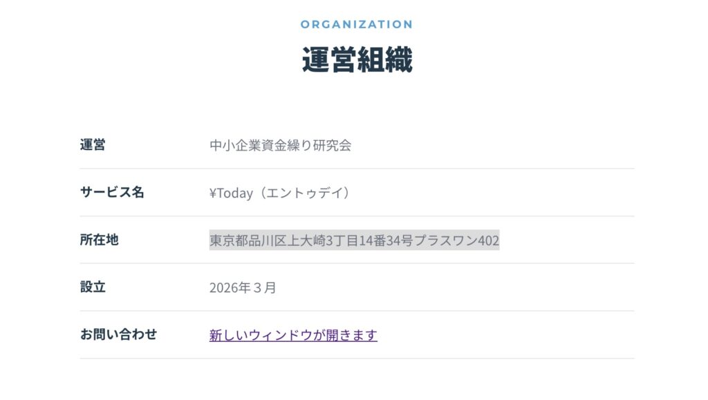 ¥Today(エントゥデイ)の運営画像