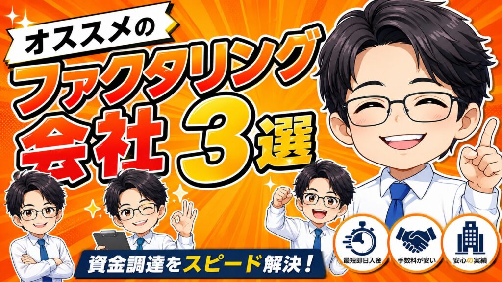 全東信と共にオススメのファクタリング会社3選