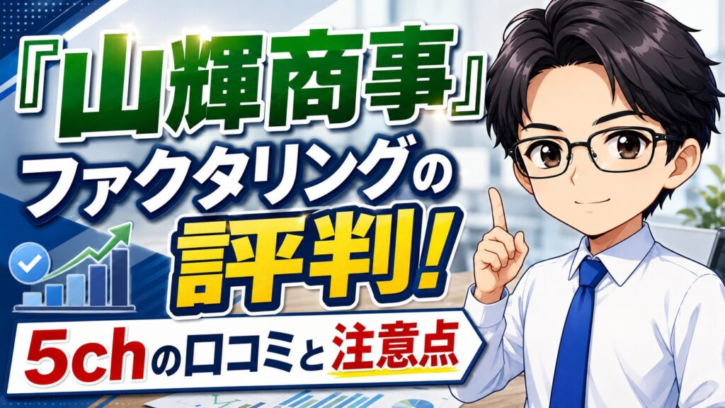 『山輝商事』ファクタリングの評判！5chの口コミと注意点