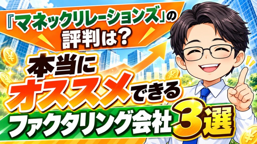 『マネックリレーションズ』の評判は？本当にオススメできるファクタリング会社3選
