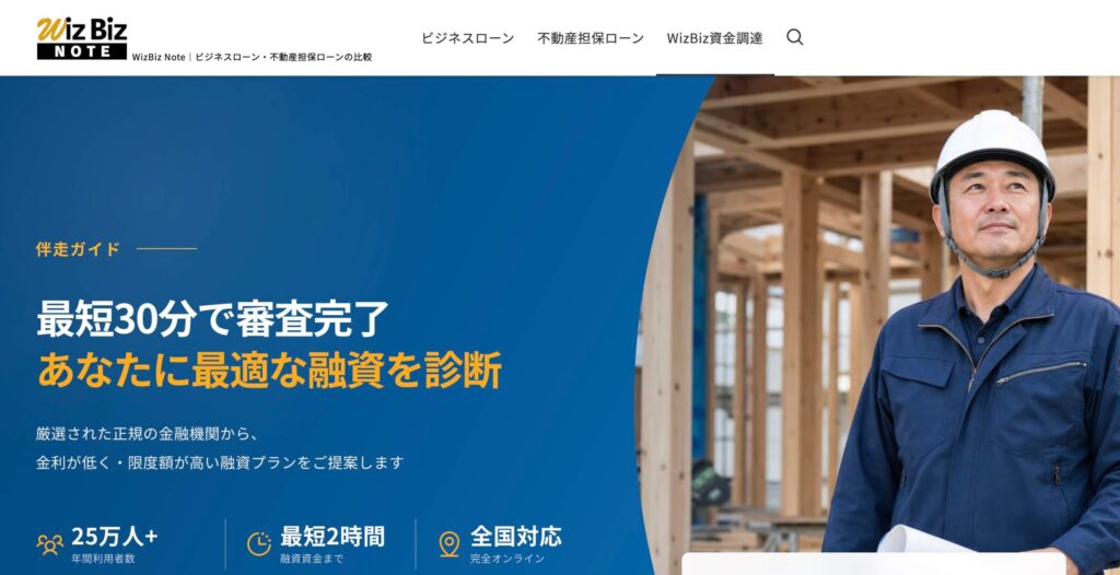 WizBiz(資金調達診断)の公式サイト