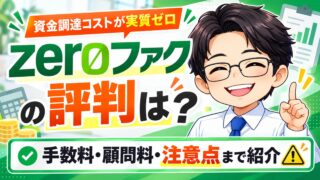『zeroファク（ゼロファク）』の評判は？手数料・顧問料・注意点まで紹介